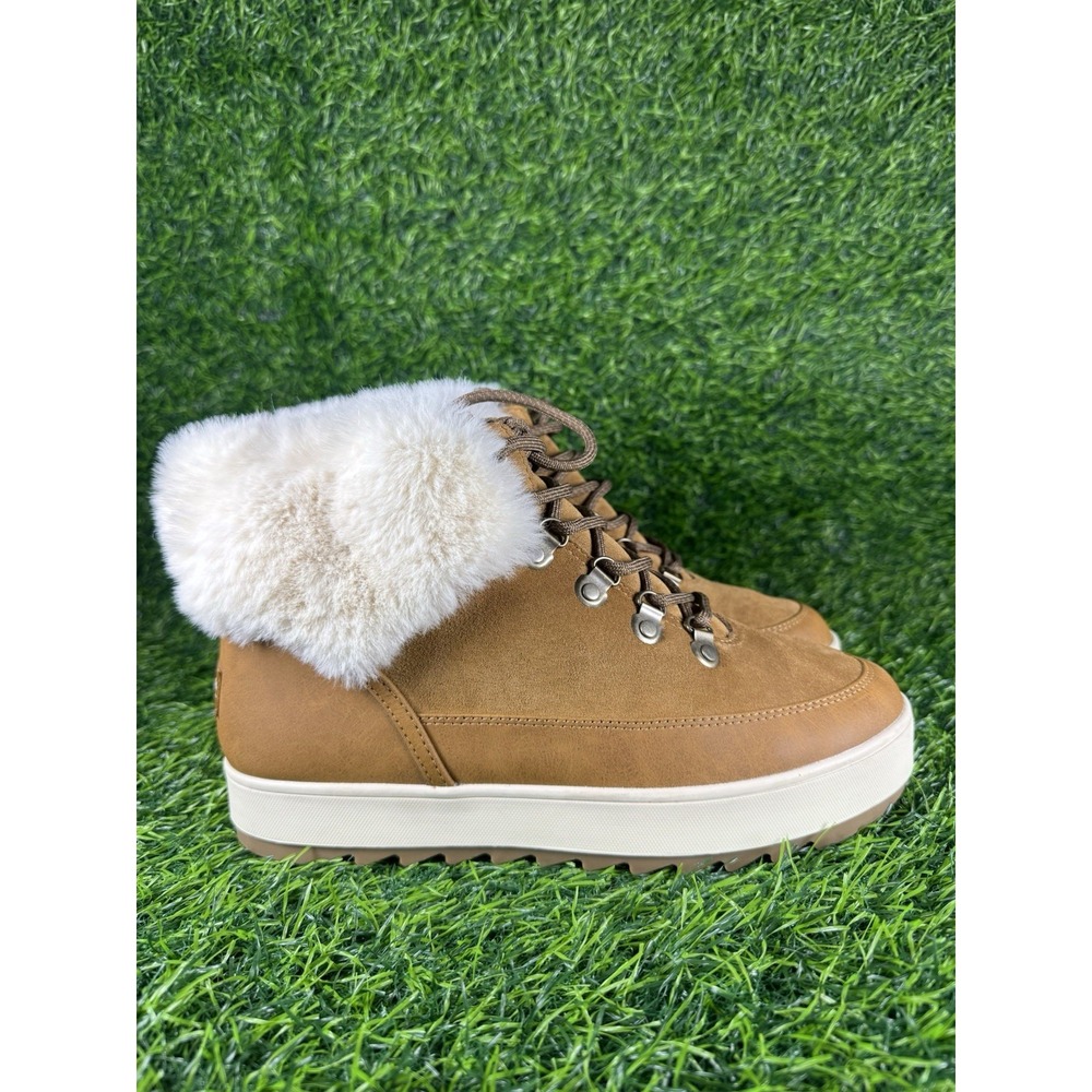 Koolaburra by Ugg, Tynlee Lace up, waterproof chestnut size 9 Worn Once